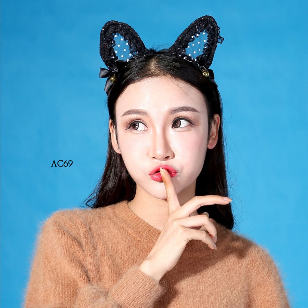 Bando Ear Rabbit Lace Aksesoris Cosplay AC69