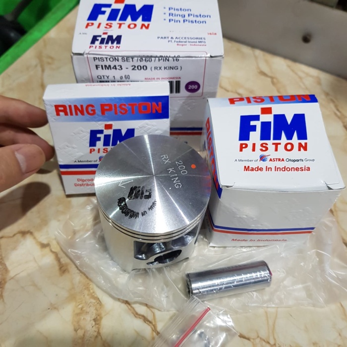 SALE PISTON KIT RING SEHER RX KING RXK ASLI ORI FIM 150 200 - os 200 Termurah
