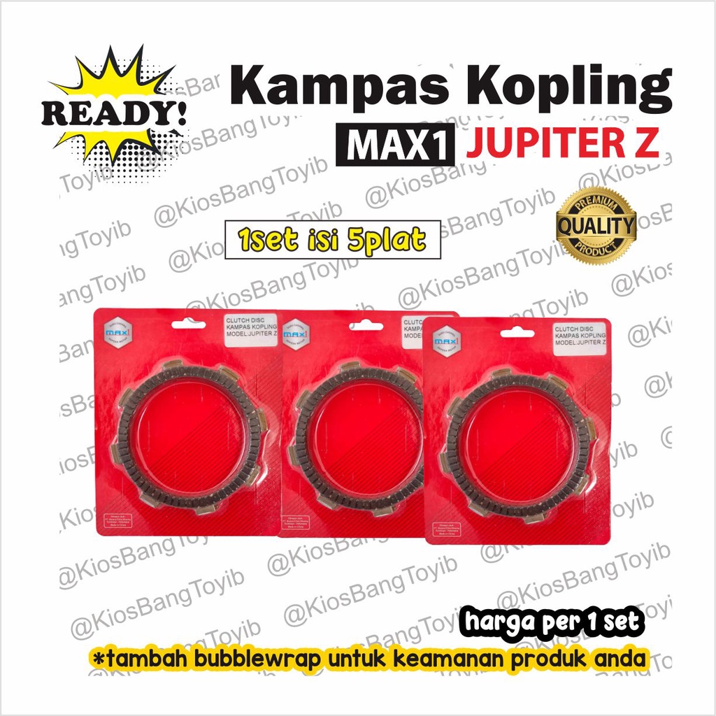 1set Kampas Plat Kopling Yamaha JUPITER Z isi 5pc (Max1)