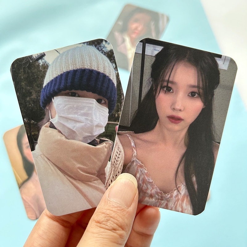 6pcs /set Merek IU UAENA Cincin Photocards Kartu Lomo Kpop Postcards