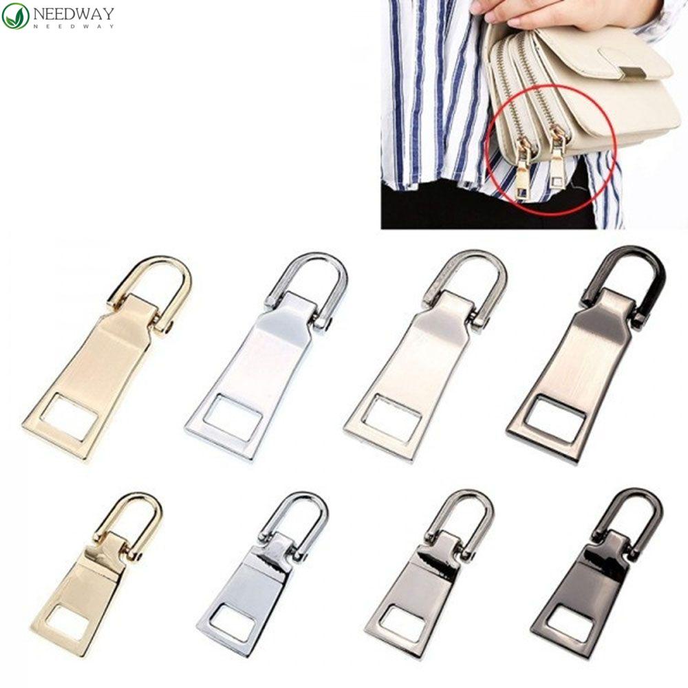 NEEDWAY Zipper Pullers 1Pc Aksesoris Jahit DIY Bahan Metal Untuk Ransel Coat Tab Zipper Sliders