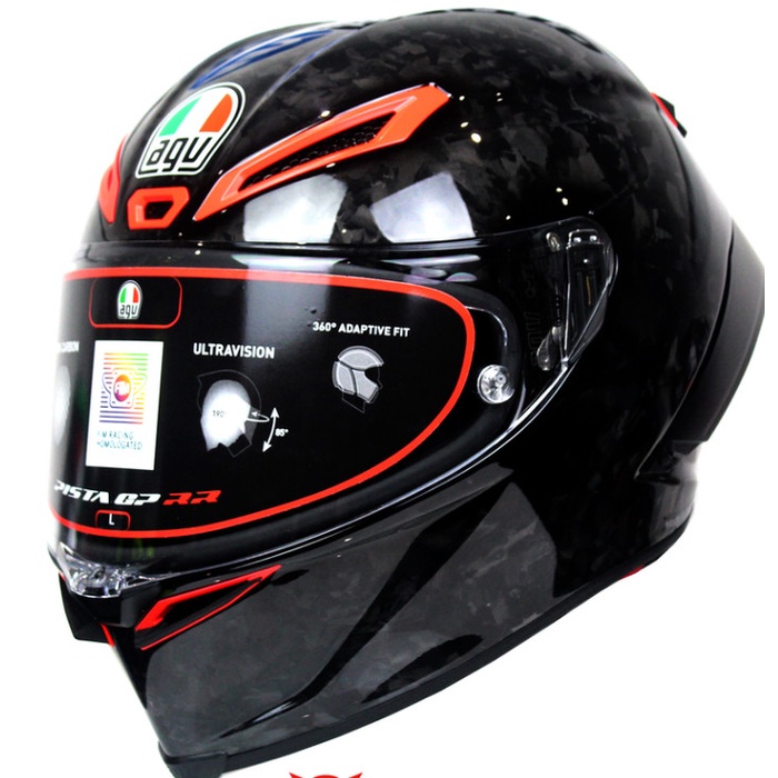 Helm Fullface AGV Pista GPRR GP RR Italia Carbonio Forgiato
