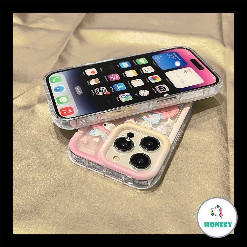 Kartun Melody Cinnamoroll Ponsel Case Kompatibel Untuk iPhone 14 Pro 12 13 Pro Max Case iPhone 11xr XS 8 7Plus Lembut Silikon Airbag Ponsel Cover