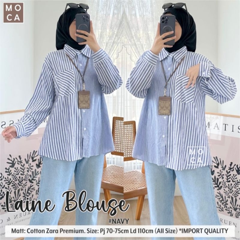 LAINE BLOUSE ORI MOCA