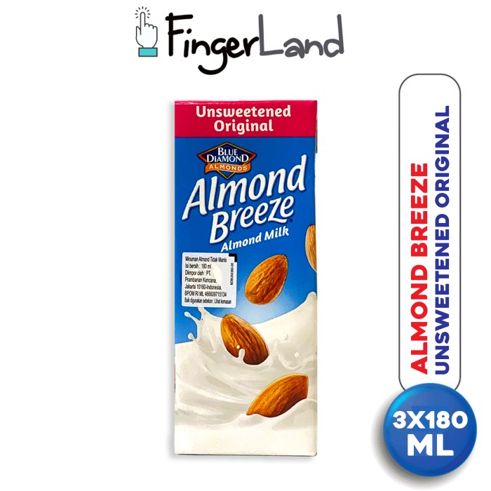 

ALMOND BREEZE Almond Milk Unsweetened 180 ml Susu Unsweetened 3 PCS