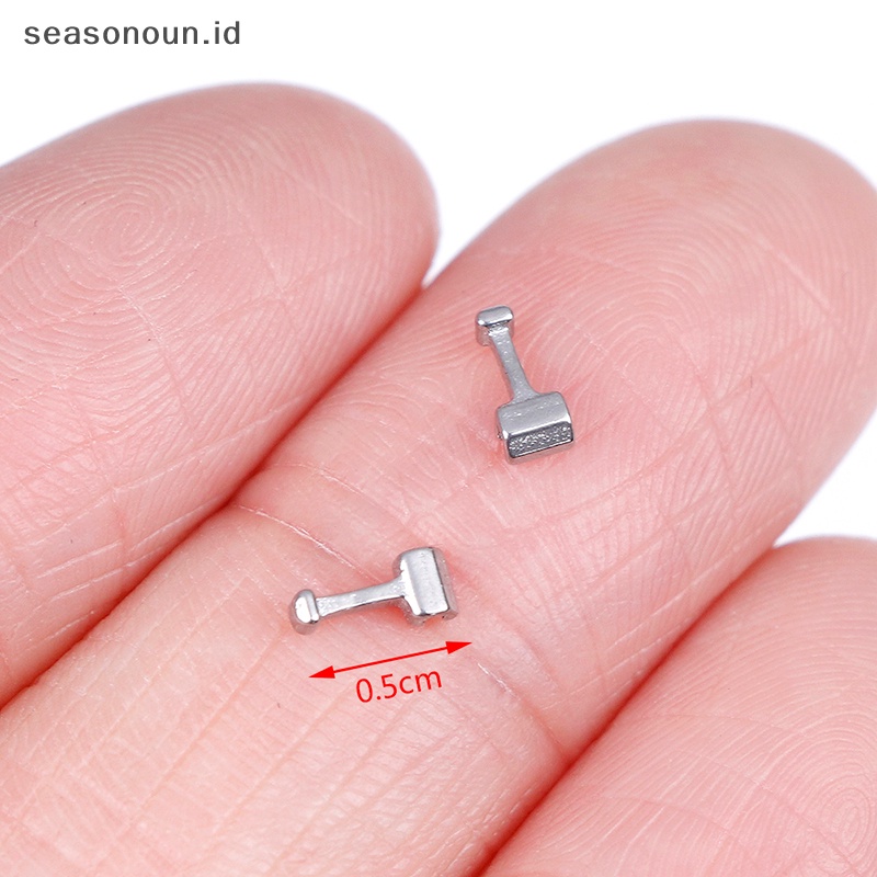 Intipeasonoun 10* ortodontic crimpable hook kait traksi geser bahan ortodontik .