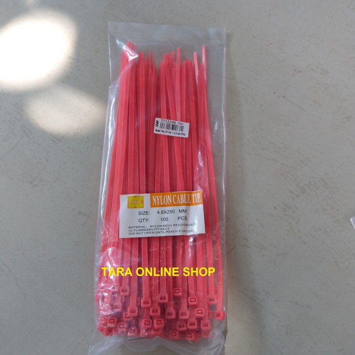 

Kabel Ties Pink 25 Cm x 4,8 mm Kitani - 7112246