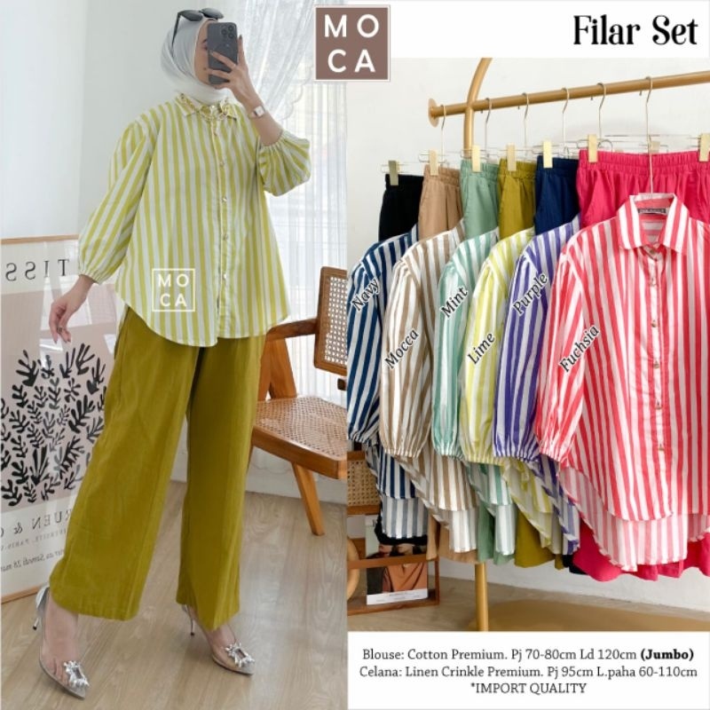 FILAR SET Celana ORI MOCA | Ld120 Cotton Premium