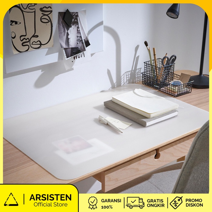 

Alas meja gambar tulis mewarnai cat putih/transparan 65x45 cm