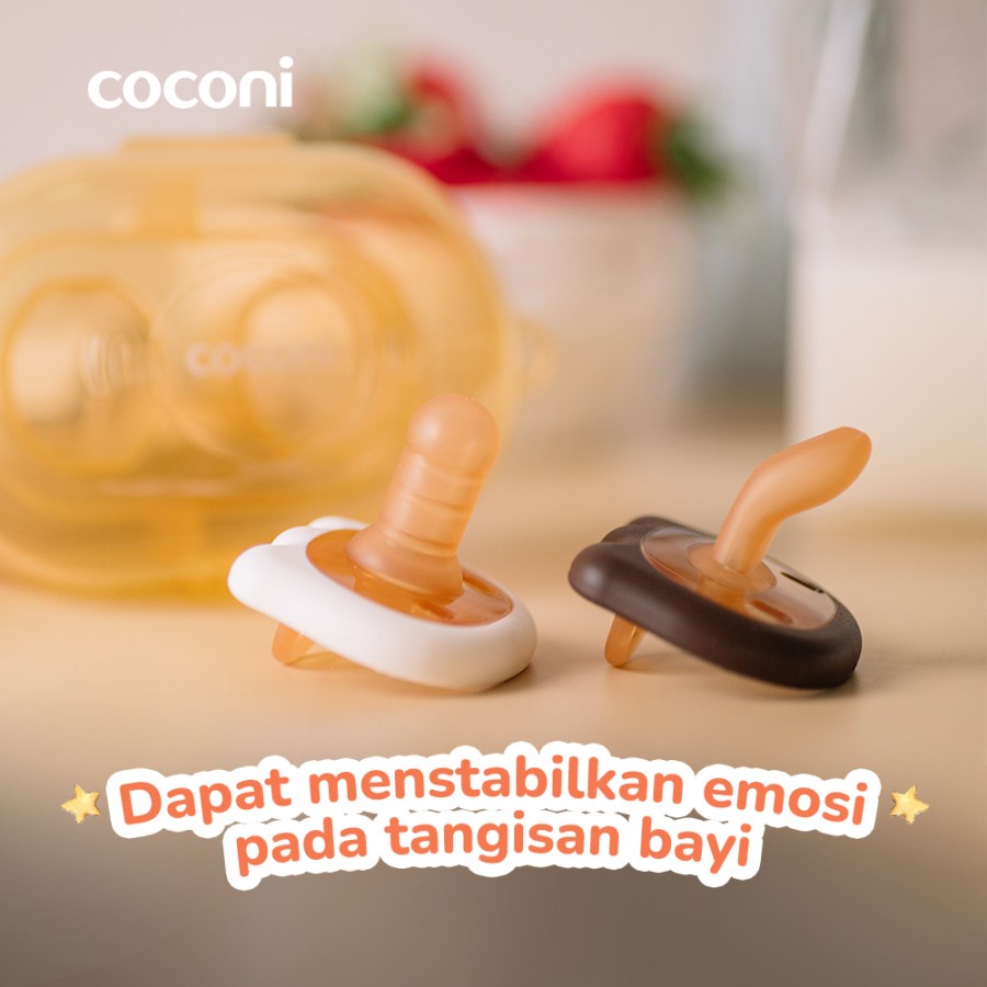 COCONI Happy Soother Pacifier 2 Pcs Box | Empeng Dot Bayi 2 Pcs