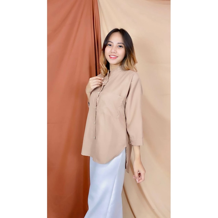 POCHETA ZS 1012 TUNIK TERBARU ATASAN WANITA CRINKLE JUMBO BAJU CEWEK MUSLIM KEKINIAN