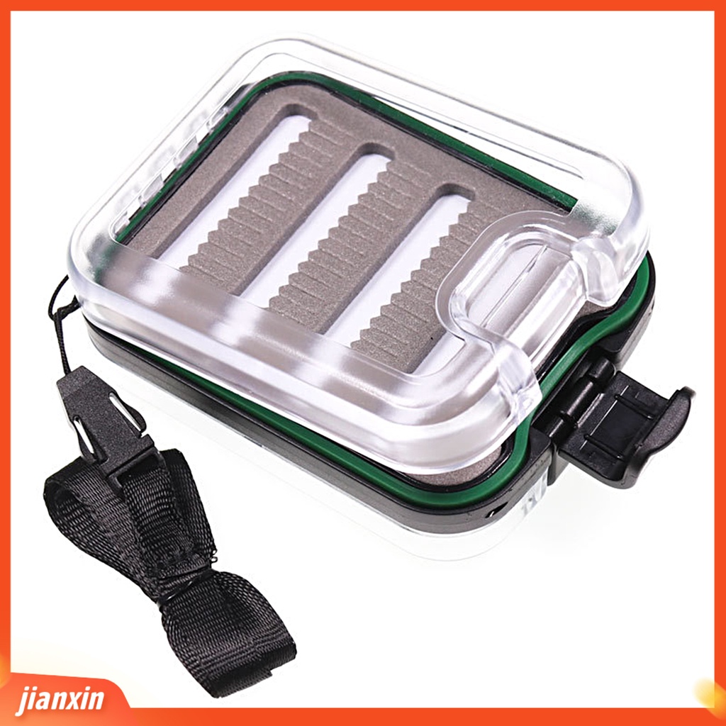 (In Stock) Fly Fishing Box Jendela Transparan Kapasitas Besar Tahan Air Tahan Aus Penyimpanan Anti Gores Umpan Lalat Satu Sisi Fishing Tackle Hook Wadah Penyimpanan Umpan Untuk Outdoor