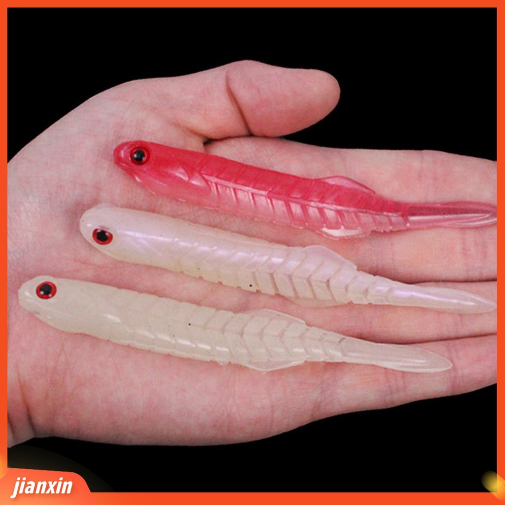 (In Stock) 5pcs 7.3g Memancing Umpan Lembut Mirip Hidup Menggoda Simulasi Bercahaya Hidup Bentuk Ikan Umpan Lembut Untuk Memancing