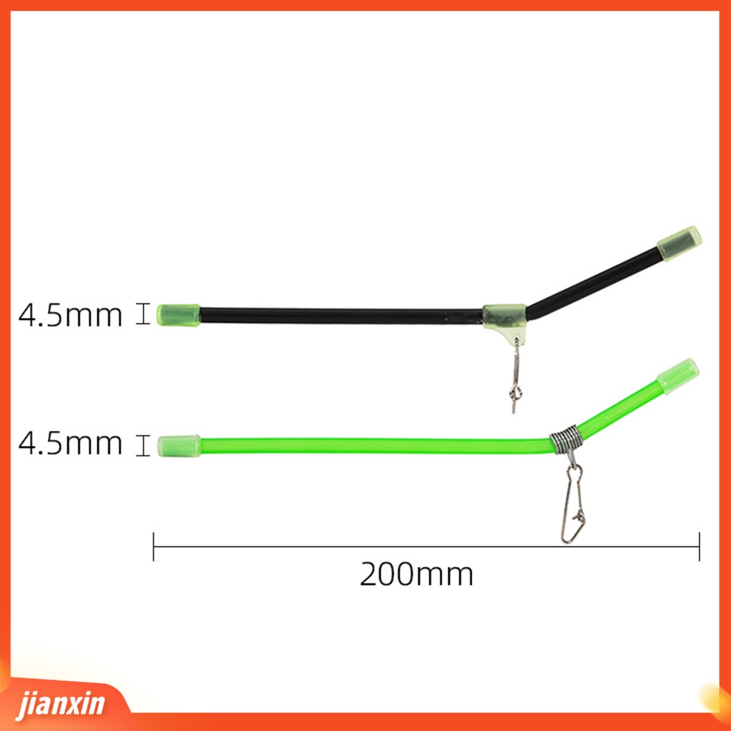 (In Stock) 20Pcs /Set Tabung Keseimbangan Memancing Solid Kuat Pin ABS Berpengait Kepala Snaps Kuat Pin Konektor Bercahaya Untuk Angling