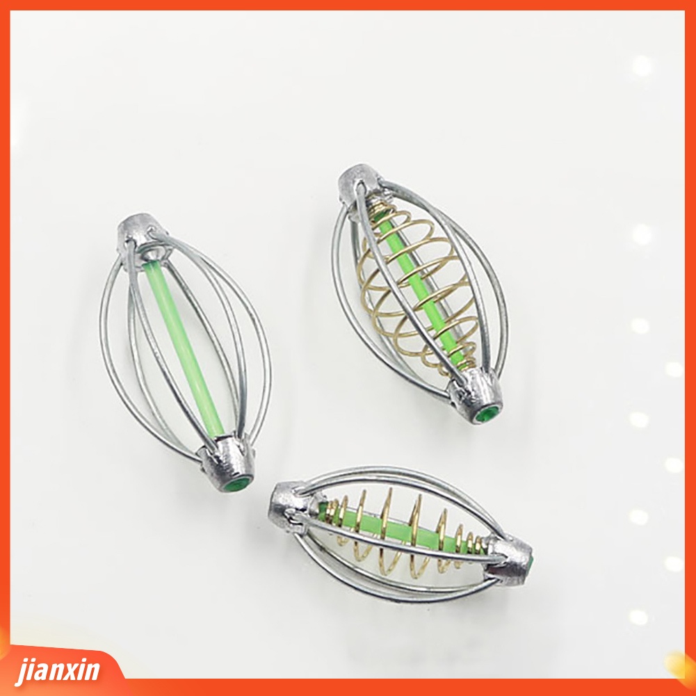 (In Stock) Kawat Bentuk Lentera Umpan Lempar Pemancingan Feeder Lead Sinker Play Nest Spring