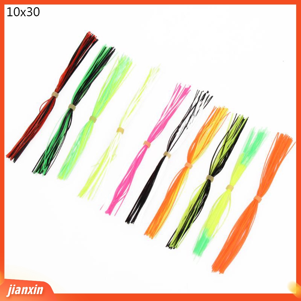 (In Stock) 300 Pcs Rok Cumi Garis Silikon Umpan Buatan Fishing Tackle Aksesoris