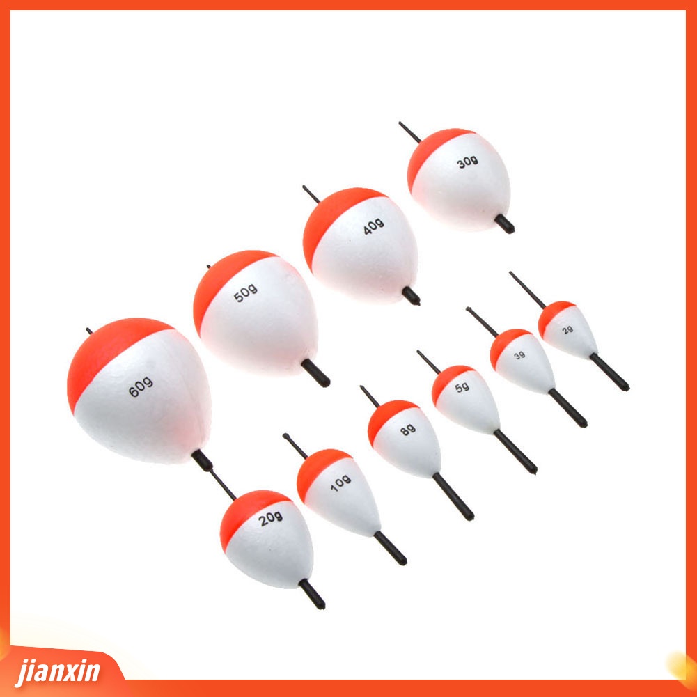 (In Stock) 10Pcs /Set Profesional 2g-60g Memancing-floats Dengan Stik Laut Memancing Aksesoris