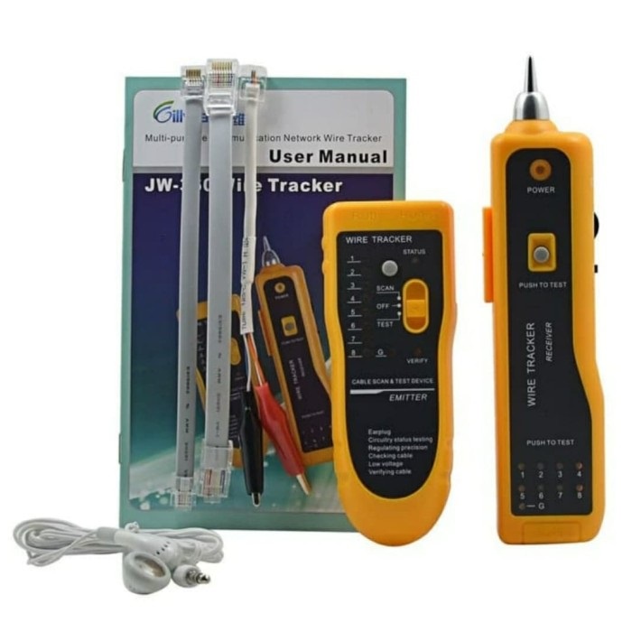 Wire Tracker JW-36 LAN Ethernet Network Telephone Cable Tester Finder M