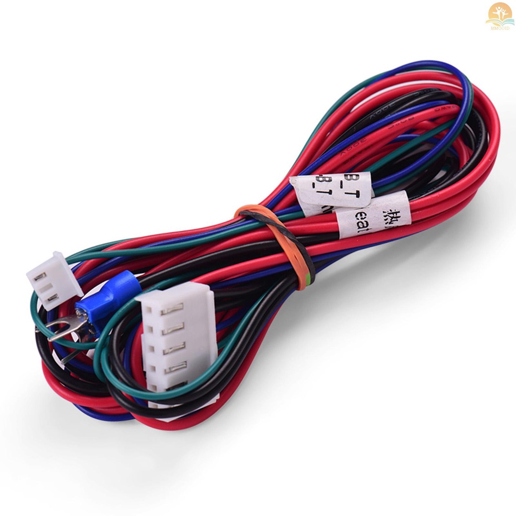 In Stock Anet 18AWG Upgrade Heated Bed Kabel Hot Bed Line Heatbed Kawat Panjang 90cm/35.4 Inch Untuk Anet A8 A6 A2 A3 E12 E10 3D Printer Upgrade Suplier