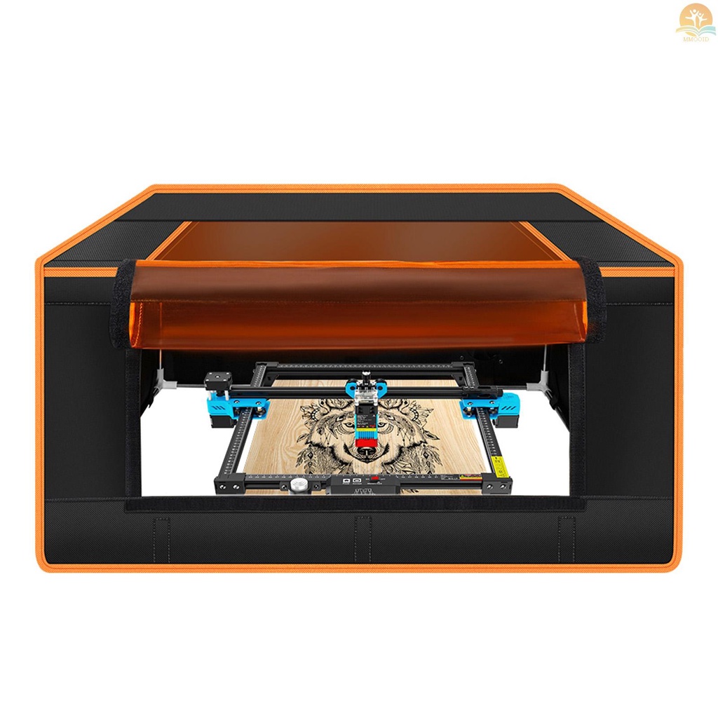 In Stock Dua Pohon Laser Engraver Enclosure Dengan Lubang Angin Untuk TTS TT CNC Engraving Machine Eye Protection Penutup Pelindung Tahan Api Tahan Air Debu Peredam Kebisingan Laser Cutting