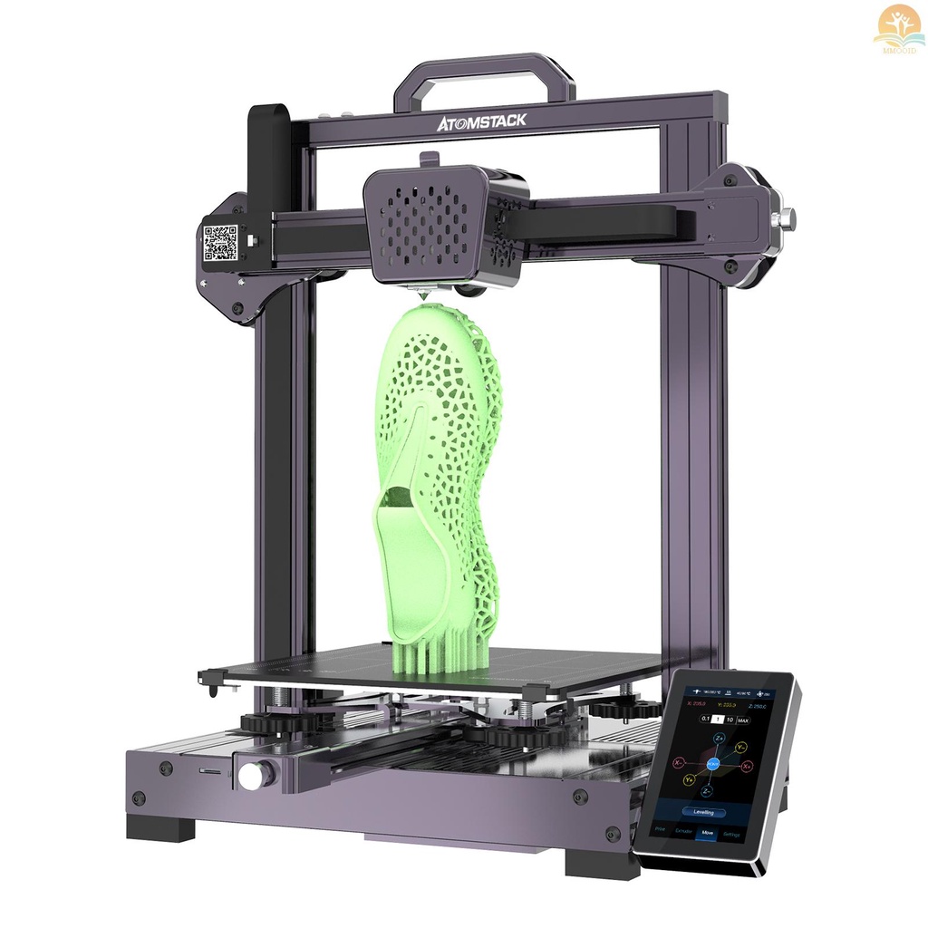 In Stock ATOMSTACK Cambrian Pro Desktop Rubber 3D Printer Support Printing Elastis TPR/PLA//Karet Dengan Area Cetak 235mm Kepala Pencetakan Ganda Untuk Digunakan Di Rumah Sekolah