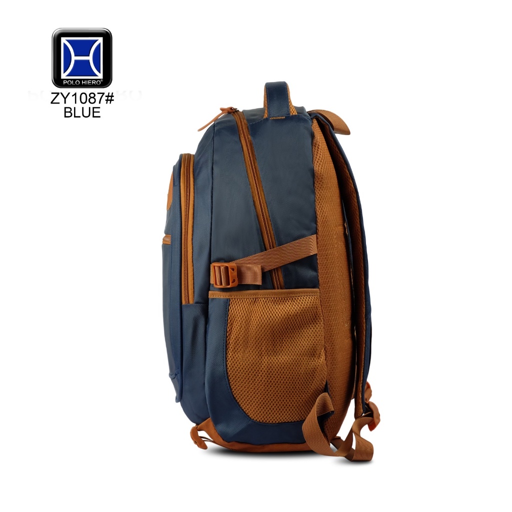 Tas Ransel Polo Hiero ZY1087 Tas Pria Laptop Tas Ransel Sekolah Tas Kerja Tas Kuliah