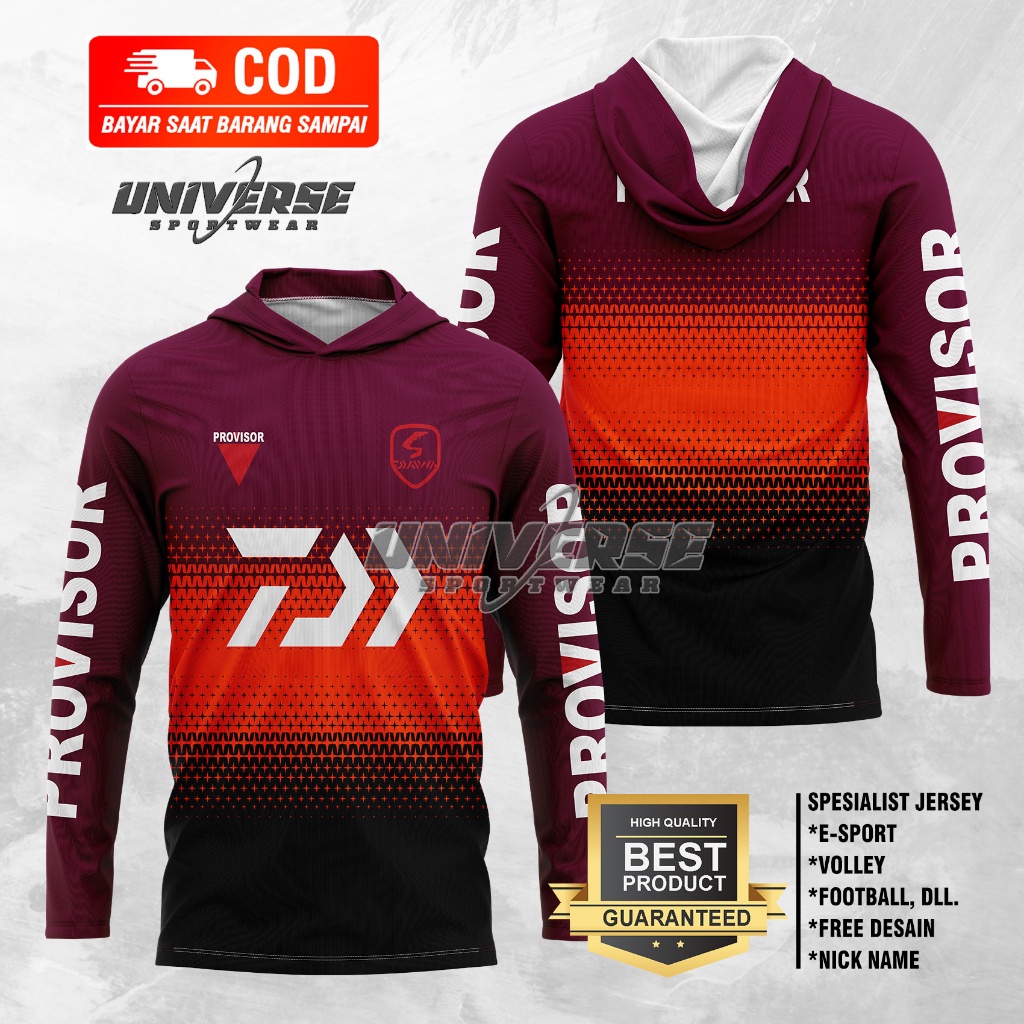 JERSEY MANCING BAJU MANCING FULL PRINTING PURPLE DAIWA BISA CUSTOM - KHEYOLSHOP