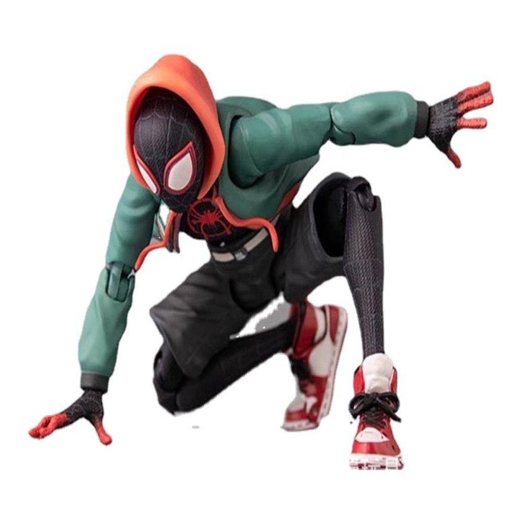 Figure Anime Spider-Man, Action Figure Spider Man Miles Bergerak Bersama, Mainan Model Legenda Spiderman Bergerak Sentinel Marvel Untuk Dekorasi Meja