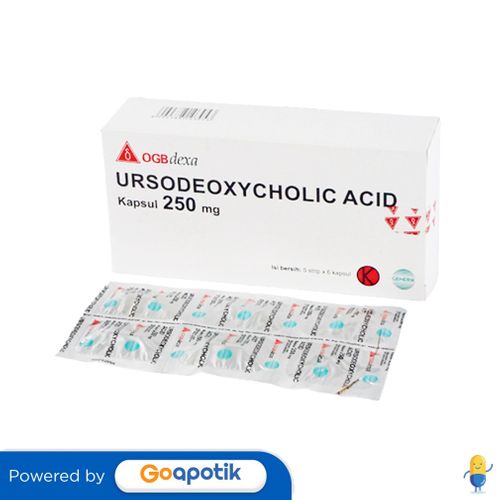 URSODEOXYCHOLIC ACID OGB DEXA MEDICA 250 MG BOX 30 KAPSUL