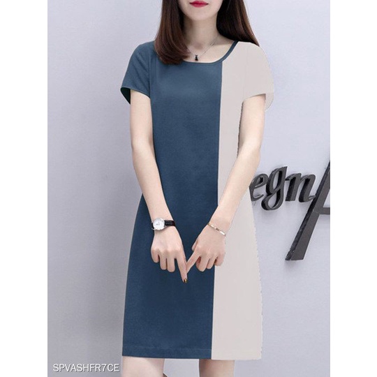 Qalisya Label - Dress Anna Korean Simple BAHAN SCUBA/ dress wanita korea