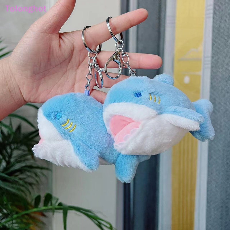 Tolonghot&gt; 1Pc 12cm Hiu Kecil Plush Toy Doll Boneka Binatang Plush Aksesoris Mainan Liontin Bayi Anak Hadiah Gantungan Kunci Ornamen well