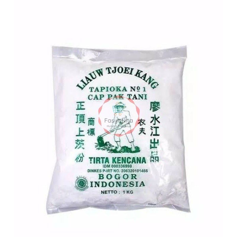 

Tepung Liauw Tjoei Kang Cap Pak Tani 1kg / Sagu Tani Tapioka Liaw Liong Pit