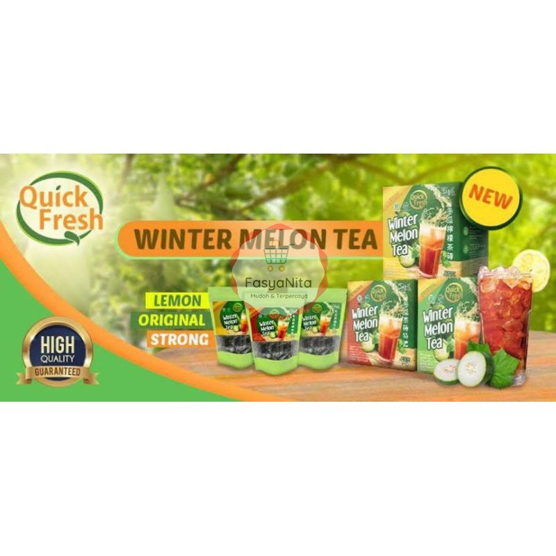 

QUICK FRESH WINTER MELON TEA 160GR - TEH LABU TAIWAN - TEH BUAH KUNDUR KOTAK SUGAR CUBE BLOCK