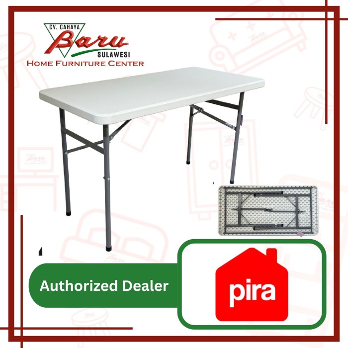 Meja Lipat Koper / Meja Makan Portable / Meja Cafe / Folding Table Pira / Napolly Folda NFT