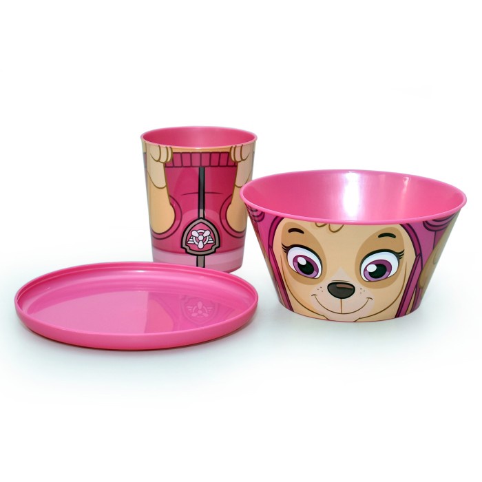 

✨BEST✨ -PAW PATROL Perlengkapan Alat Makan Anak Stacking Meal Set Skye