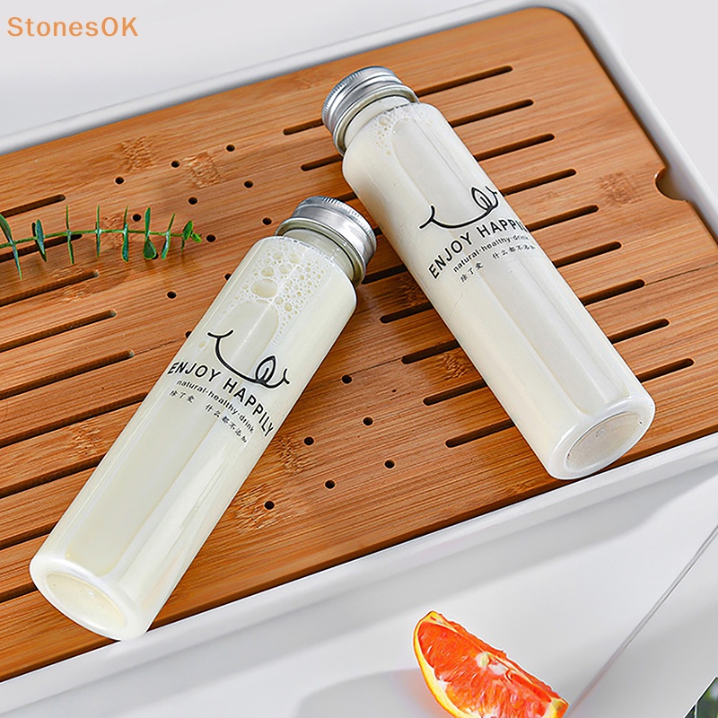 Stones 1Pc 350ml PET Gelas Teh Susu Lucu Dengan Tutup Round Bottle Cup Minuman Tea Candy Storage Jar Perlengkapan Dekorasi Pesta ID