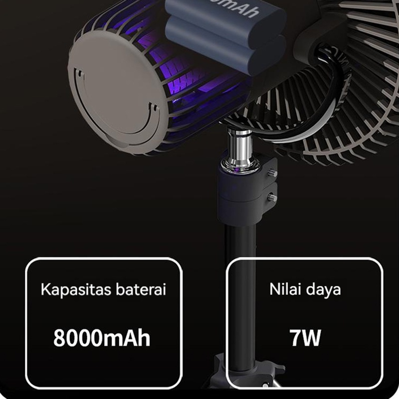 Camping kipas portable and powerbank and/mosquito light powerbank fan/camping light mosquito rechargeable fan/Fan Large Folding Powerbank Mosquito Killer 3in1