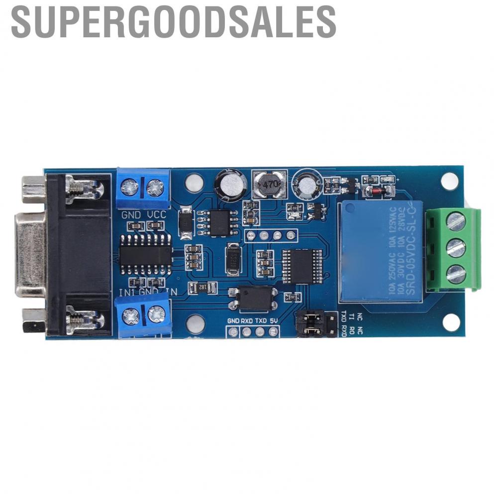 Supergoodsales 1 Channel Relay Module DC724V Board With RS232 TTL UART