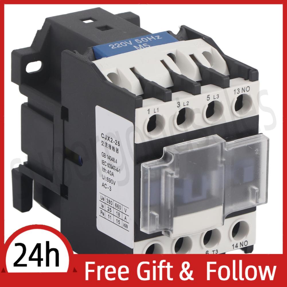 Supergoodsales Electrical Contactor  Switch Low Power Consumption Easy Installation Silver Contact for Building