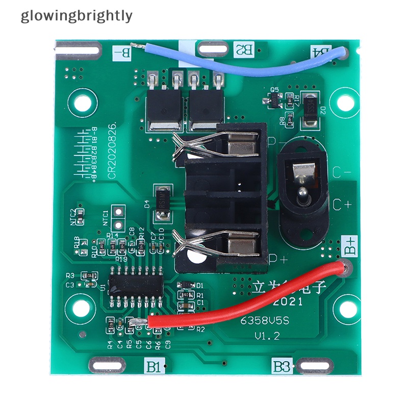 [glowingbrightly] 5s Bms 21V 20A Li-Ion Lithium Pack 3.7v PCBA 2Mos Tangan Bor Listrik Aksesoris TFX