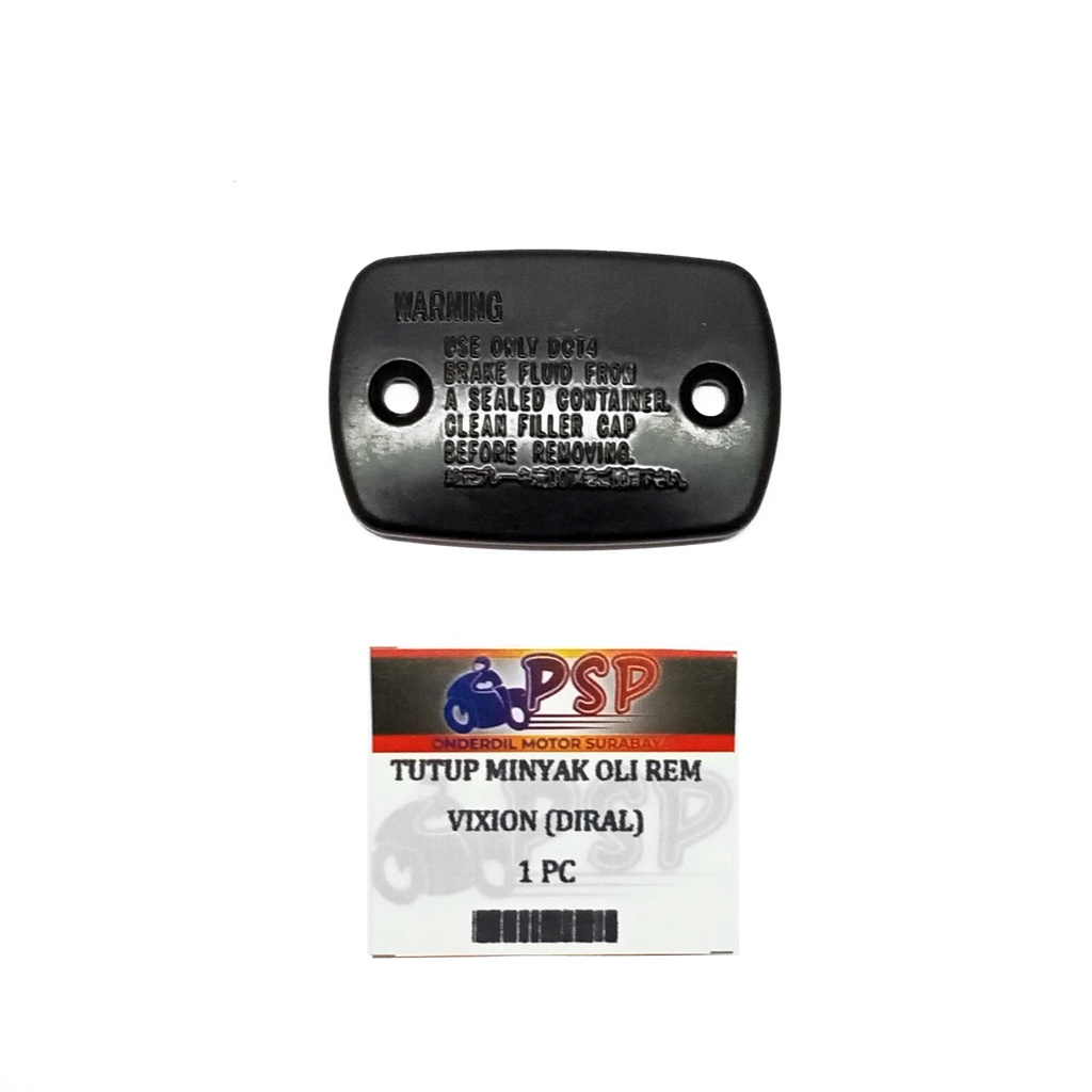 TUTUP MINYAK OLI REM VIXION HITAM (DIRAL) - Tutup Baut Kotak Rem Atas Yamaha Vixion