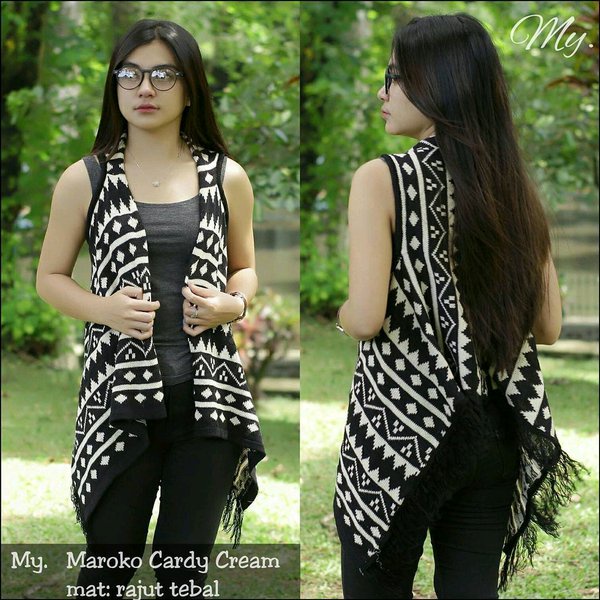 Maroko Cardy / Outer Rajut / Cardigan Rajut / Rajut Wanita