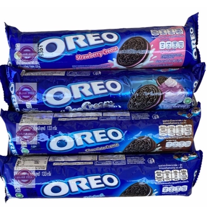 

OREO ROLL Biskuit All Varian Coklat Stroberi 119.6gr ORIGINAL