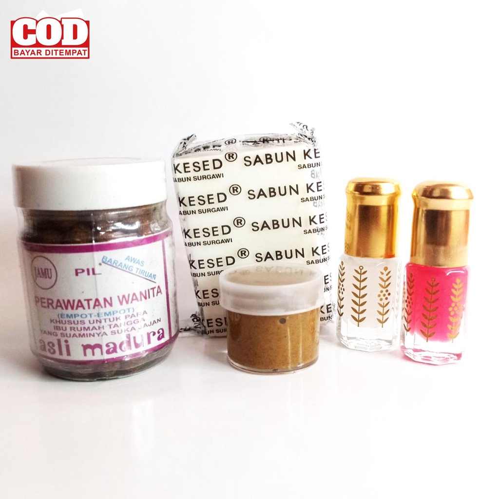 

Paket 4 BodyCare Sabun Melody Kesed + Cream Cinta + Parfum Misk Thaharah + Herbal Empt