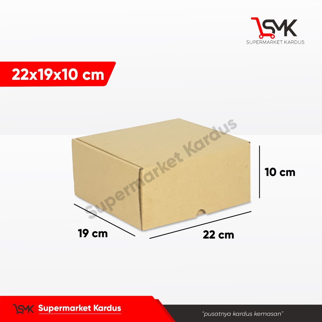 

Box 22x19x10 cm (MLT) Kardus/Karton/Paking/Hampers/Boneka/floral/abstrak/tinggi10