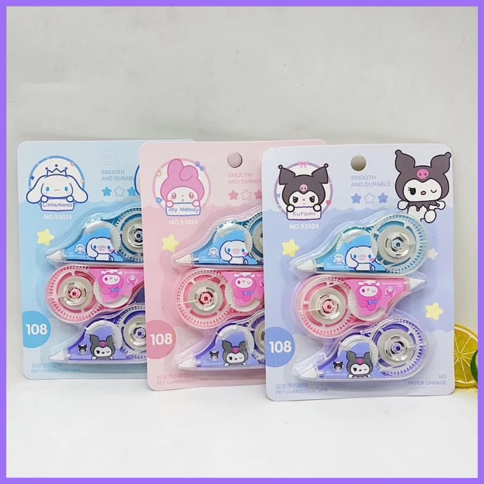 

GULAGULA - TIPEX ROLL KERTAS SANRIO | TIP-EX LUCU | CORRECTION TAPE | KUROMI | CINNAMOROL | MELODY | TIPEX SEKOLAH | TIPEX SANRIO | TIP-EX KERTAS | PENGHAPUS | ALAT SEKOLAH
