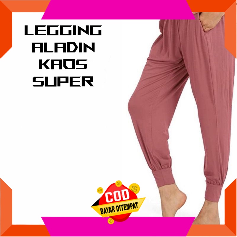 BAWAHAN GABUNGAN LEGGING DAN ROK  WANITA JUMBO OVERSIZE/ Celana Celamis Leging Legging Aladin Kaos D