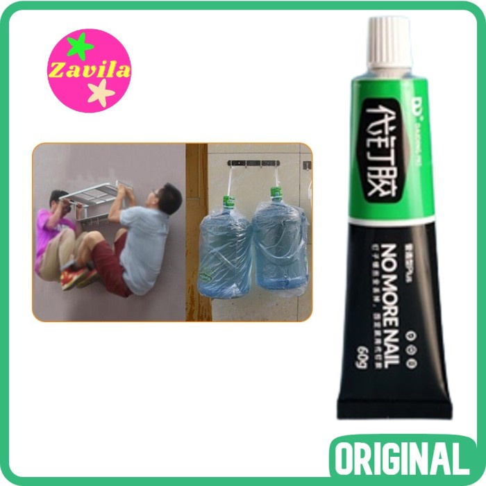 

Lem Serbaguna Super Kuat Nail Free Glue Pengganti Paku Tahan Air - 60 gr Daiding