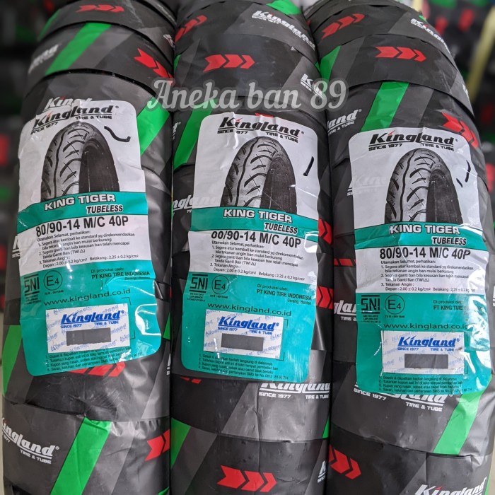 Paket murah ban Kingland 80/90-14 & 90/90-14 tubeless
