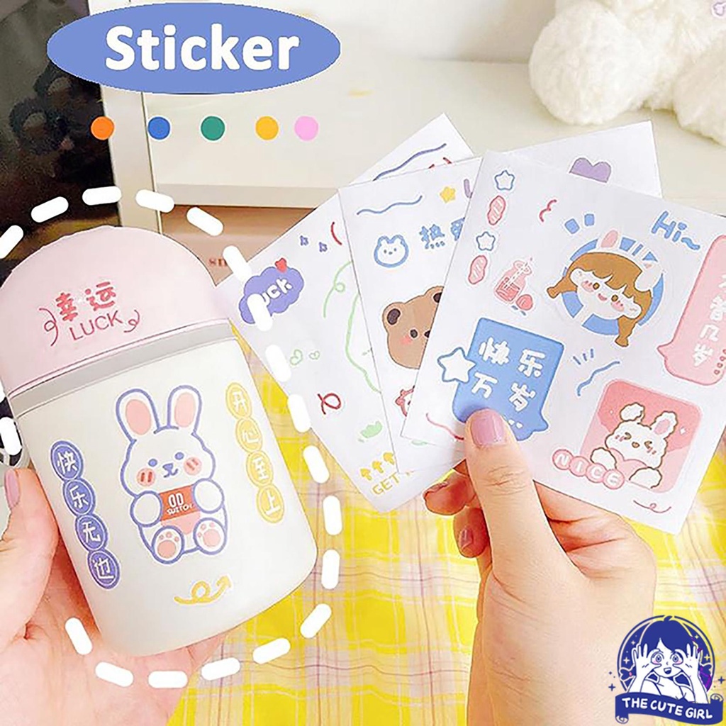 

Cangkir stiker, Stiker ponsel, Gadis lucu jantung ins angin tahan air hewan peliharaan, Stiker akun tangan - Stazionario